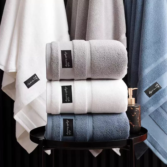 Inyahome 100% Cotton Shower Towels. High Absorbent , Hotel Pure Thick Towels